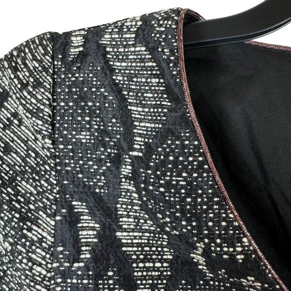 Banana Republic Heritage Metallic Snake Print A Line V Neck Mini Dress‎ Women 2 - Picture 5 of 13